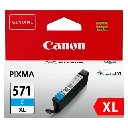 Canon Cartucho de Tinta CLI-571CXL Cian Alto Rendimiento (XL)